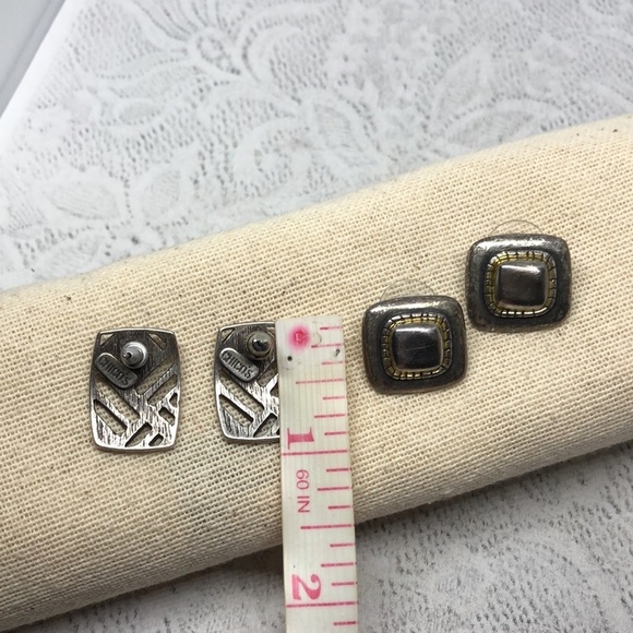 Chico's modernist style statement earrings, + free. - Picture 5 of 6